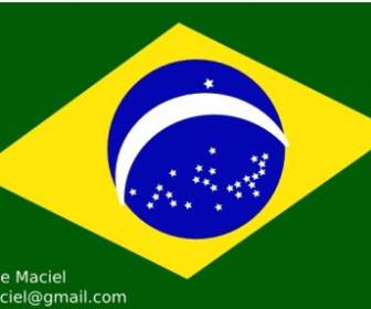 Fahne Brasilien Kristall ClipArt