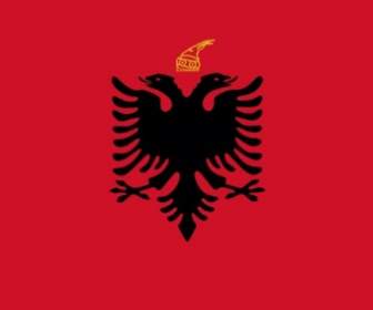 علم مملكة ألبانيا قصاصة فنية
