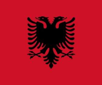 Bandeira Da Arte De Grampo De Albânia