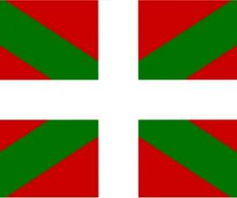 علم إقليم الباسك إسبانيا قصاصة فنية