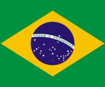 Flagge Von Brasilien-ClipArt