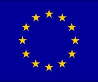 歐洲聯盟的旗子的剪貼畫