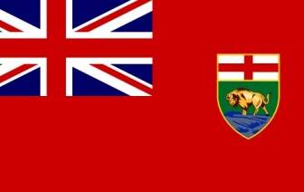 マニトバ州カナダの旗をクリップアートします。