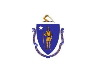 Flagge Von Massachusetts ClipArt