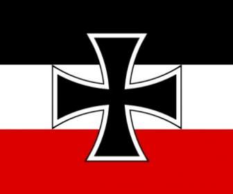 北ドイツ連邦の旗クリップアートをジャックします。