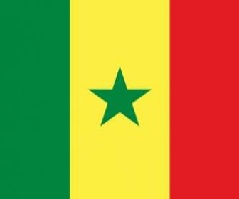 Flagge Des Senegal-ClipArt