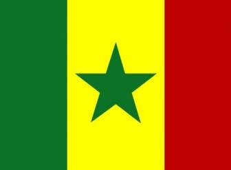 Flagge Des Senegal-ClipArt