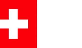 クリップアート スイス連邦共和国の国旗