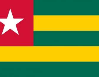 Bandeira Da Arte De Grampo De Togo