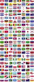 사전순으로 정렬 하는 세계의 깃발