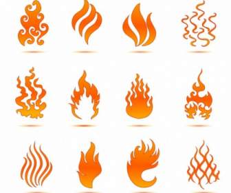 Flamme-Symbole