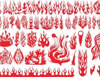 Flame Pattern Vector
