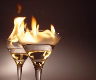Flaming Cocktails Wallpaper Miscellaneous Other