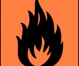 Flammable Symbol Clip Art