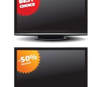 Flatpanel Tv Penjualan Vektor