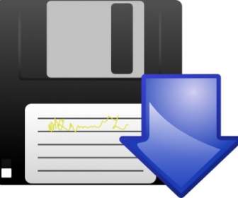 ClipArt Icona Scarica Di Floppy Disk