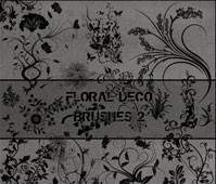 Florale Deko Pinsel