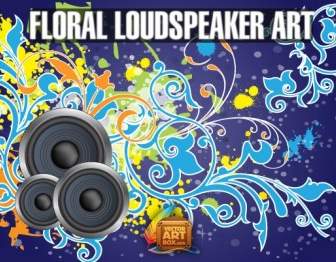 Floral Loudspeaker Art