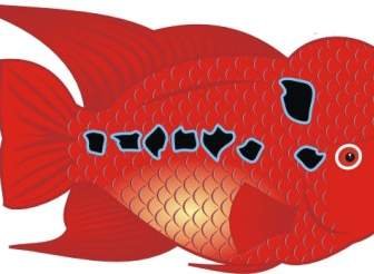 花の角魚のクリップアート