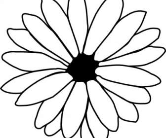 Flower Outline Clip Art
