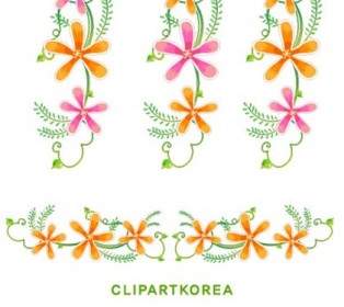 Flowers Fruit And Butterfly Lace Vector Material