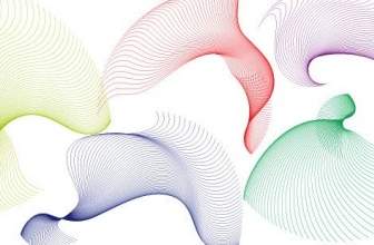 Flowing Curves Free Vector