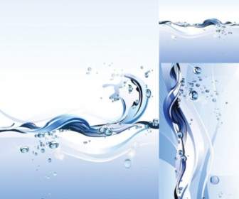 Fließende Wasser Thema Vektor