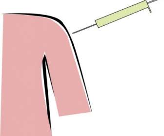 Grippe Vaccin Shot Clip Art