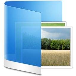 Biru Folder Gambar