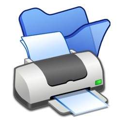 Folder Biru Printer
