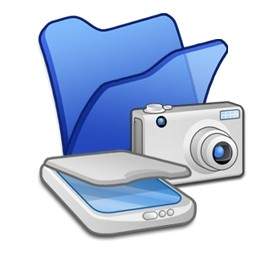 Folder Blue Scanners Cameras