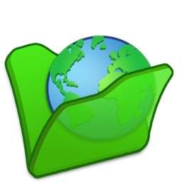 Folder Green Internet