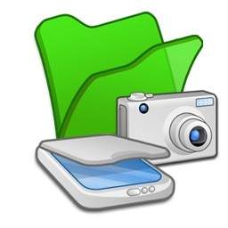 Fotocamere Scanner Verde Cartella
