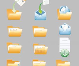 Folder Icon Vector Cute
