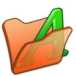 Folder Orange Font1