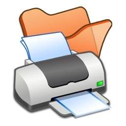 Imprimante Dossier Orange