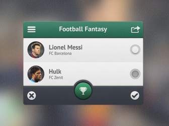足球 App Ui