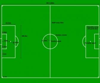 Football Pitch Soccers Field Measurements Clip Art