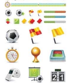 Football Theme Icon Vector