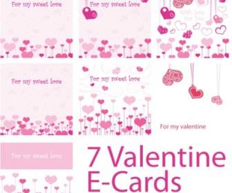 私の甘い愛バレンタイン E カード ベクトル