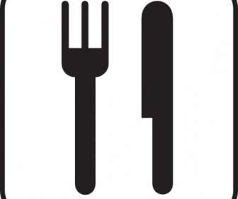 叉子和勺子的剪貼畫