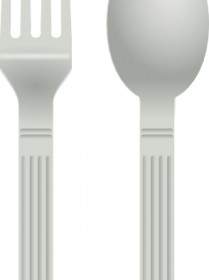 叉子和勺子的剪贴画