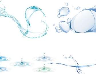 Vier Dynamische Wasser Vektor