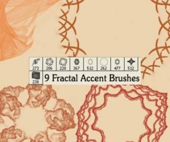 Fractal Accent Brushes