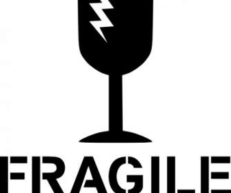 Fragile Zeichen ClipArts