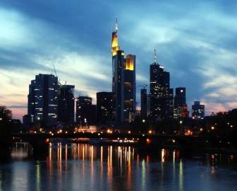 Frankfurt Deutschland Wolkenkratzer