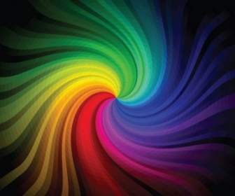 Free Abstract Colorful Rainbow Vector Background