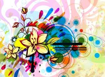 Free Abstract Floral Illustration