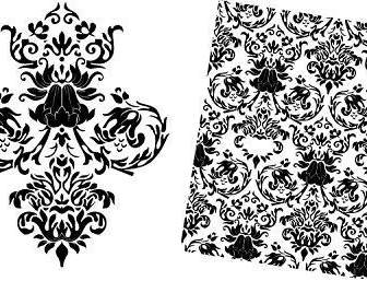 Free Baroque Floral Vector Pattern