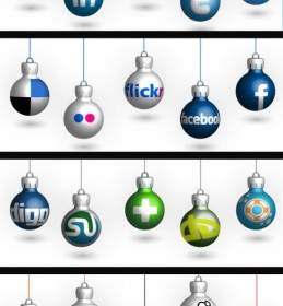 Бесплатные рождественские социальные иконки